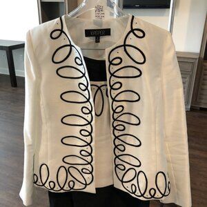 BLACK AND WHITE ELEGANT DRESS MADE BY KASPER SIZE 6